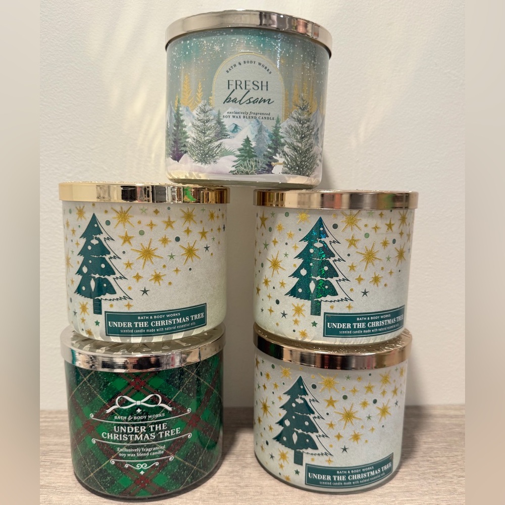 Bath & Body Works EMPTY Candle jar bundle set of 5